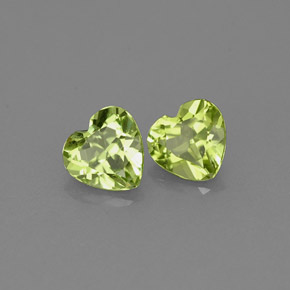  ct natürliche grüner Peridot-Edelsteine, Herzform, VS