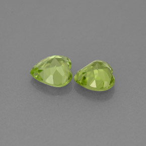  ct natürliche grüner Peridot-Edelsteine, Herzform, VS