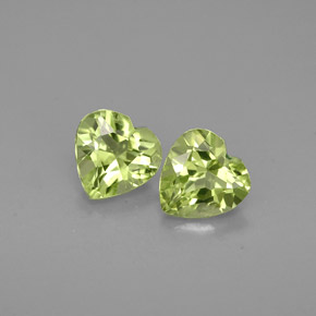  ct natürliche grüner Peridot-Edelsteine, Herzform, VVS-VS