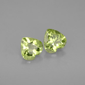  ct natürliche grüner Peridot-Edelsteine, Herzform, VVS-VS