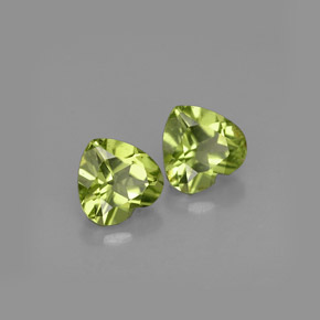  ct natürliche grüner Peridot-Edelsteine, Herzform, VS