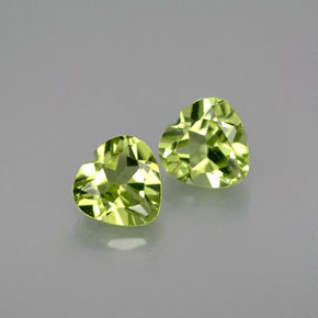  ct natürliche grüner Peridot-Edelsteine, Herzform, VS