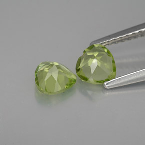  ct natürliche grüner Peridot-Edelsteine, Herzform, VS