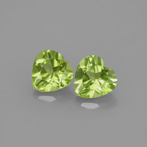  ct natürliche grüner Peridot-Edelsteine, Herzform, VS