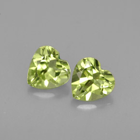  ct natürliche grüner Peridot-Edelsteine, Herzform, VS