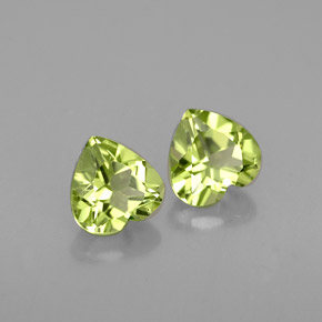  ct natürliche grüner Peridot-Edelsteine, Herzform, VS