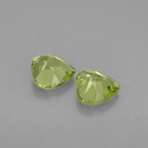  ct natürliche grüner Peridot-Edelsteine, Herzform, VS