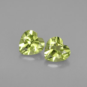  ct natürliche grüner Peridot-Edelsteine, Herzform, VS
