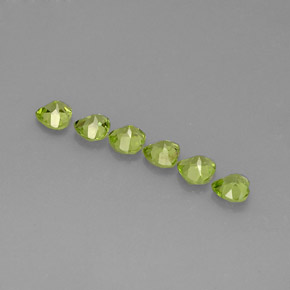  ct natürliche grüner Peridot-Edelsteine, Herzform, VS