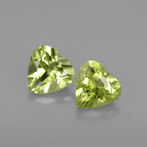  ct natürliche grüner Peridot-Edelsteine, Herzform, VS
