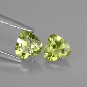  ct natürliche grüner Peridot-Edelsteine, Herzform, VS