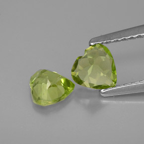  ct natürliche grüner Peridot-Edelsteine, Herzform, VS