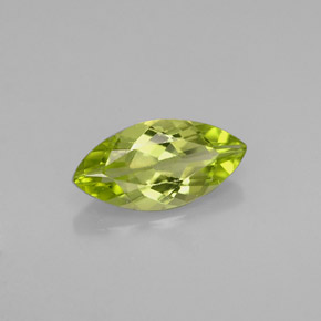 1,03 ctw natürlicher grüner Peridot, Marquise, VVS-VS