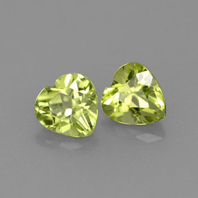  ct natürliche grüner Peridot-Edelsteine, Herzform, VS