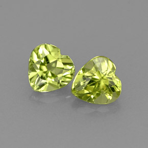  ct natürliche grüner Peridot-Edelsteine, Herzform, VS