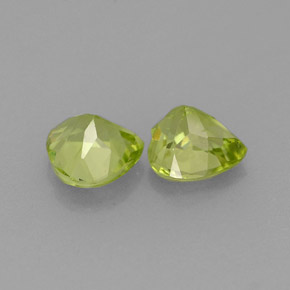  ct natürliche grüner Peridot-Edelsteine, Herzform, VS