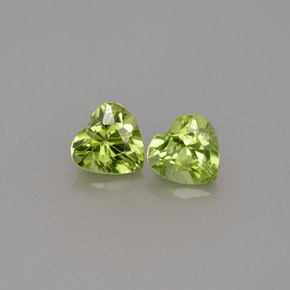  ct natürliche grüner Peridot-Edelsteine, Herzform, VS