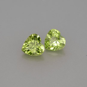  ct natürliche grüner Peridot-Edelsteine, Herzform, VS