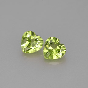  ct natürliche grüner Peridot-Edelsteine, Herzform, VS