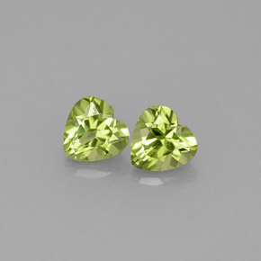  ct natürliche grüner Peridot-Edelsteine, Herzform, VS