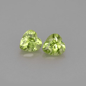  ct natürliche grüner Peridot-Edelsteine, Herzform, VS