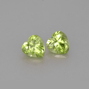  ct natürliche grüner Peridot-Edelsteine, Herzform, VS