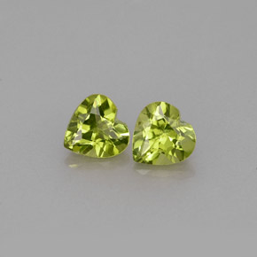  ct natürliche grüner Peridot-Edelsteine, Herzform, VVS-VS