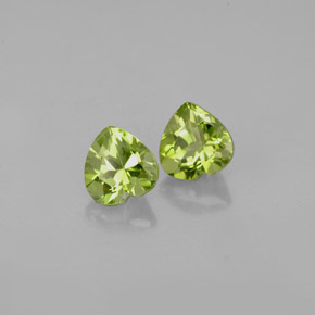  ct natürliche grüner Peridot-Edelsteine, Herzform, VS