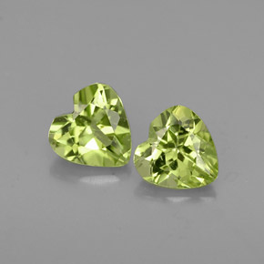  ct natürliche grüner Peridot-Edelsteine, Herzform, VS