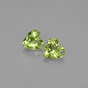  ct natürliche grüner Peridot-Edelsteine, Herzform, VS