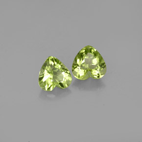  ct natürliche grüner Peridot-Edelsteine, Herzform, VS