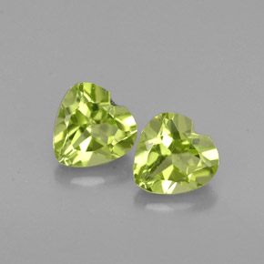  ct natürliche grüner Peridot-Edelsteine, Herzform, VS