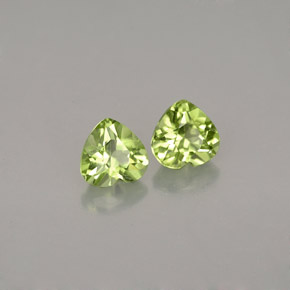  ct natürliche grüner Peridot-Edelsteine, Herzform, VVS-VS
