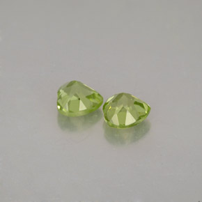  ct natürliche grüner Peridot-Edelsteine, Herzform, VVS-VS
