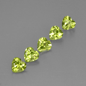  ct natürliche grüner Peridot-Edelsteine, Herzform, VS
