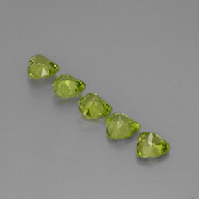  ct natürliche grüner Peridot-Edelsteine, Herzform, VS