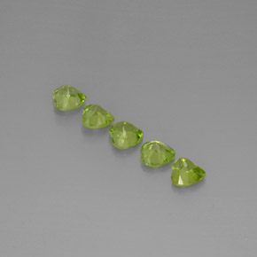  ct natürliche grüner Peridot-Edelsteine, Herzform, VS