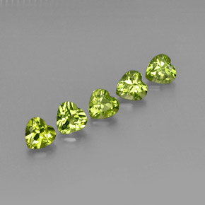  ct natürliche grüner Peridot-Edelsteine, Herzform, VS