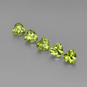  ct natürliche grüner Peridot-Edelsteine, Herzform, VS