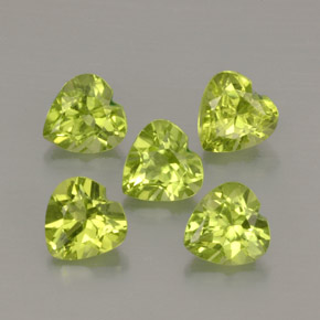  ct natürliche grüner Peridot-Edelsteine, Herzform, VS