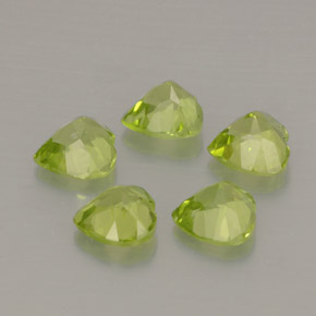  ct natürliche grüner Peridot-Edelsteine, Herzform, VS