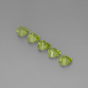  ct natürliche grüner Peridot-Edelsteine, Herzform, VS