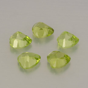  ct natürliche grüner Peridot-Edelsteine, Herzform, VS