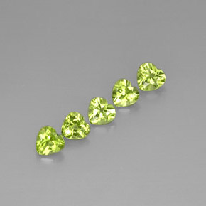  ct natürliche grüner Peridot-Edelsteine, Herzform, VS