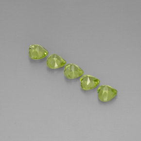  ct natürliche grüner Peridot-Edelsteine, Herzform, VS