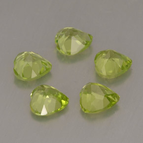  ct natürliche grüner Peridot-Edelsteine, Herzform, VS