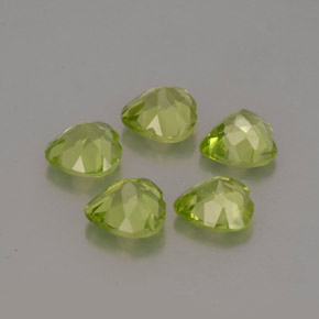  ct natürliche grüner Peridot-Edelsteine, Herzform, VVS-VS