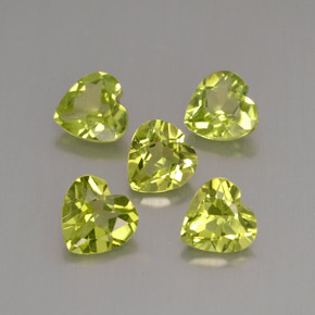  ct natürliche grüner Peridot-Edelsteine, Herzform, VVS-VS