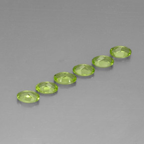  ct natürliche grüner Peridot-Edelsteine, Oval Schliff, VS