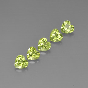  ct natürliche grüner Peridot-Edelsteine, Herzform, VS